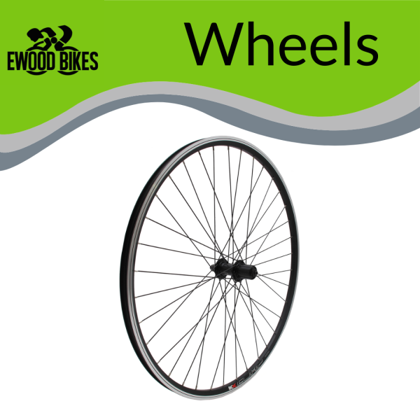 KX MTB 26″ Doublewall Q/R Wheel Disc Brake in Black Rear Shimano HG